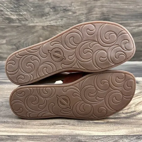 NIB BOC by Born Dora 8M Suede Gladiator Sandal Dk Red - Picture 7 of 12